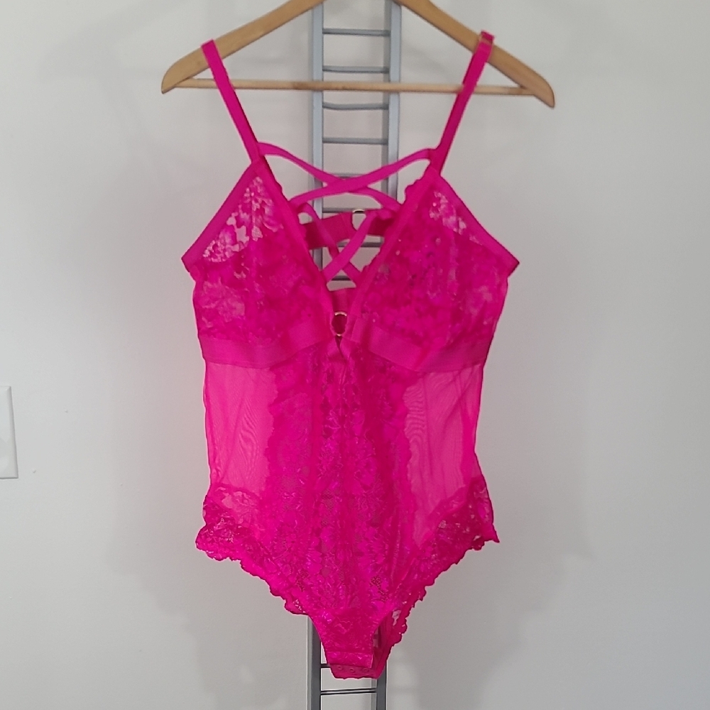 Hot Pink Teddy Lingerie From Torrid